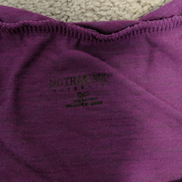 Purple maternity shirt - Picture 2 of 2